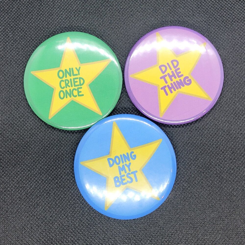 Sarcastic Stars Pinback Button Set 1 - Picture 3 of 16